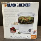 Black   Decker Flavor Center Steamer Plus Hs89 Food Rice Cooker New In Box