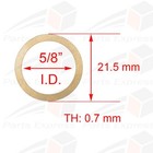  4-pk  High Quality Solid Brass Friction Rings 5 8  Id For 5 8  Sight Glass