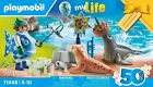 New   Sealed Playmobil 71448 My Life  Keeper With Animals 39 Pc Toy Playset