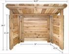39  Cedar Nativity Stable Outdoor Christmas Manger Creche Holy Family Yard Decor