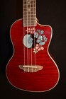 Luna Flora Flame Maple Acoustic Electric Concert Ukulele W case -brand New B-stk