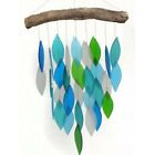 Cut Glass   Driftwood Ocean Waterfall Wind Chime Hand Cut Geblueg456 Free Ship 