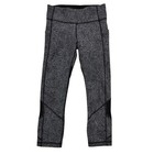 Lululemon Women s Pace Rival Crop Black White Legging Size 4