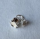 925 Sterling Silver 2 Lily Of The Valley Charm Pendant 3d New