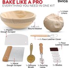 Swice 9  Round Banneton Basket Sourdough Proofing Kit  10 Pcs