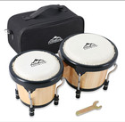 Eastrock Bongo Drum Set     4    5  Tunable Wood Drums  Adjustable Sound