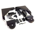 Deck Hardware Kit Sliding Gate Powder Coated Steel Black Rust Resistant