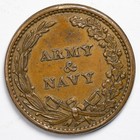 1863 Capitol Budling   Army   Navy Civil War Token Cwt Extremely Fine Xf 