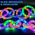 Glow Sticks Party Favors 12 Pcs  Light Up Neon Necklace Bracelet Accessories