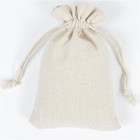 20pcs White Cotton Gift Bags Wedding Hessian Favour Jewelry Drawstring Pouch
