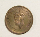 India-british 1940-c 1 4 Anna Unc Bronze Coin