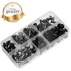 80 Sets Chicago Screw Leather Rivets Assorted Kit Chicago Binding Screws 5 Sizes