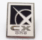Cxone Lapel Pin Nice Ltd Customer Software Logo Black White Silver