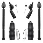 6pcs Front Steering Kit Tie Rod End Inner And Outer And Boots For Mazda 3 2004 