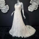 Nwt  1475 ella Rosa 8 10 ivory Embellished Crystal Beaded Wedding Dress Gown