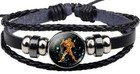 12 Signs Zodiac Horoscope Astrology Spiritual Magic Leather Bracelet Wristband