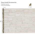 3 In  X 48 In  Universal Outside Corner For Stonewall Faux Stone Siding Panels