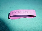 Silicon Rubber Band In Purple  invitation  3 4  X 4 1 2   050  Wall 1 Band Only