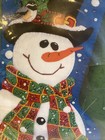 Dimensions 18    Frosty Christmas Snowman Stocking Felt Sequined Craft Kit 8113