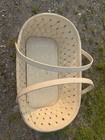 Beige Oval Portable Moses Basket Baby Bassinet With Handles  Unisex