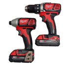 Milwaukee 2656-20 2606-20 18v Cordless 1 4  Impact Driver 1 2  Drill driver Kit