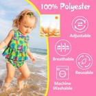 Swim Diapers 3 Pack For 8m-3t Babies And Toddlers  Reusable Adjustable Washab   