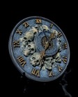Timeless Skull Wall Clock     Gothic Skull Clock With Roman Numerals   3d Printed
