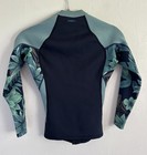 O neill Bahia Wetsuit 1 Mm Zip Front Beach Surfing Jacket Navy sage Floral Sz 4