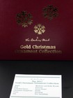 2017 Danbury Mint Annual 23k Gold Christmas Tree Ornament Set Of 12