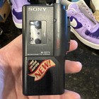Sony M-527 V-o-r Micro Cassette-corder Black Vintage Japan Tested Working W Tape