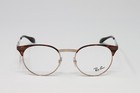 Ray Ban Eyeglasses Unisex Round Frames Rx6406-2971 Havana Bronze 49-18-140