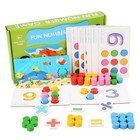 Wooden Puzzle 3d Alphabet Letters Number Matching Game Kids Baby Toys C9j3