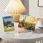 5 Pack Acrylic Display Stand Plate Stand For Display Clear Easel Stand 3 Inch