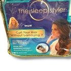 The Sleep Styler Large Heat-free Hair Rollers 8ct 6in Teal Memory Foam