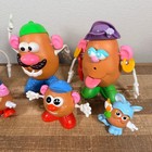 Playskool 1985 Mr   Mrs  Potato Head Toy Lot 7 Figures Family Set Accessories