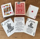 Vintage Bicycle 808 Rider Back Playing Cards Complete Red Deck Tax Stamp