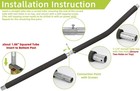 Trampoline Replacement Poles For Lower Enclosure 2 Pack  Straight Tube