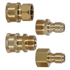 High Pressure Washer Adapter M22-15 X 3 8  Quick Connect Fitting 4 Pieces Brass