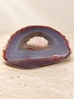 Natural Agate Geode Druzy Crystal Polished Stone Pink Gray 1 Lb 11 Oz