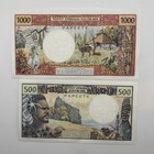 French Pacific Territories 1985-1996 Issue 500   1000 Francs Banknote Crisp Unc 