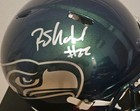 Rashid Shaheed Seahawks Full Size Authentic  Helmet Chrome Rivalry Design 