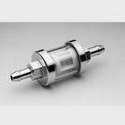Motorcycle Chrome See-flow Glass Fuel Filter Fit For 5 16  Line