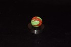         antique M  F  Christensen   Son 2 Color Oxblood Jade Base Marble  687 Mint