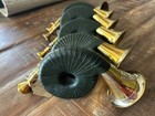 Amazing Collection Of 6 Vintage P s German Hunting Pocket Horns