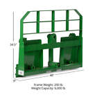Titan Attachments Usa Made Pro Series Pallet Fork Frame  Hook And Pin Mounting