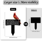 Cardinals Grave Markers For Cemetery Plaques - Grave Decorations Sympathy Sta