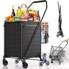 Stair Climbing Shopping Cart For Groceries  280lbs Load Grocery Cart With Wat   