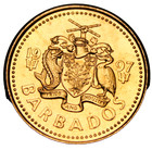 Barbados Cent  1997 Gem Unc trident free Shipping