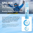 Spozer Oxygen Natural 10 Liter Pure Canned Oxygen Canister O2 Bottle 12 Pack