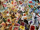 Flowers On Stamps   25 Used Worldwide And Us Stamps Per Packet 